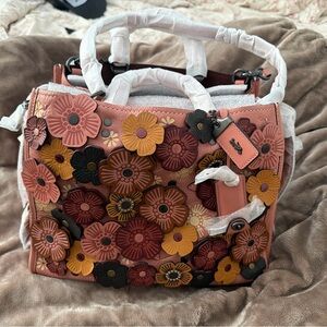 Coach Multicolor Floral Satchel